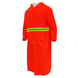 Online order for sanitation workers long coat raincoat customized thick waterproof zipper elastic cuffs fluorescent orange raincoat supplier ISO 22958:2005 , Certification Requirements SKRT056 Online order for sanitation workers long coat raincoat customized thick waterproof zipper elastic cuffs fluorescent orange raincoat supplier ISO 22958:2005 , Certification Requirements SKRT056